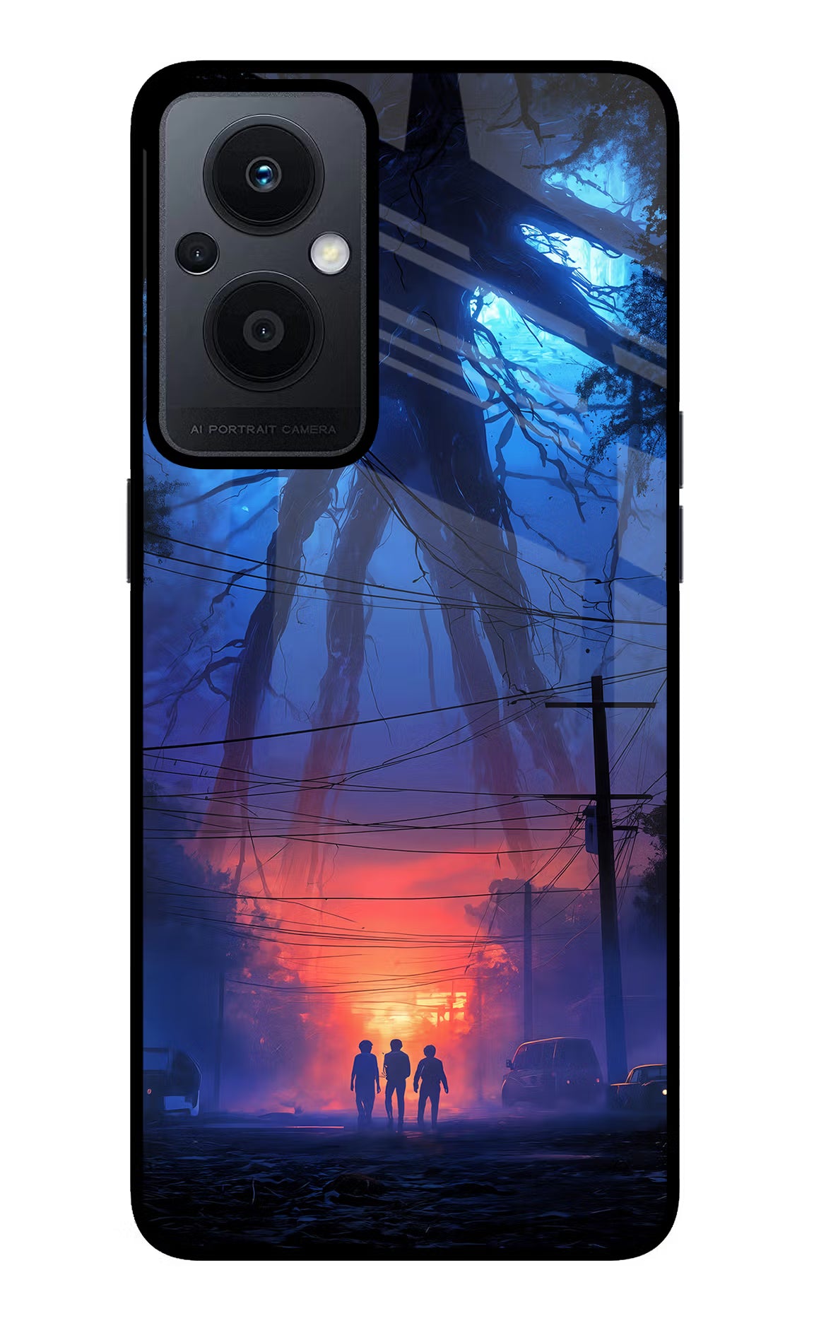 Ordinary Things Shadow Oppo F21 Pro 5G Glass Case Back Cover by Casekaro