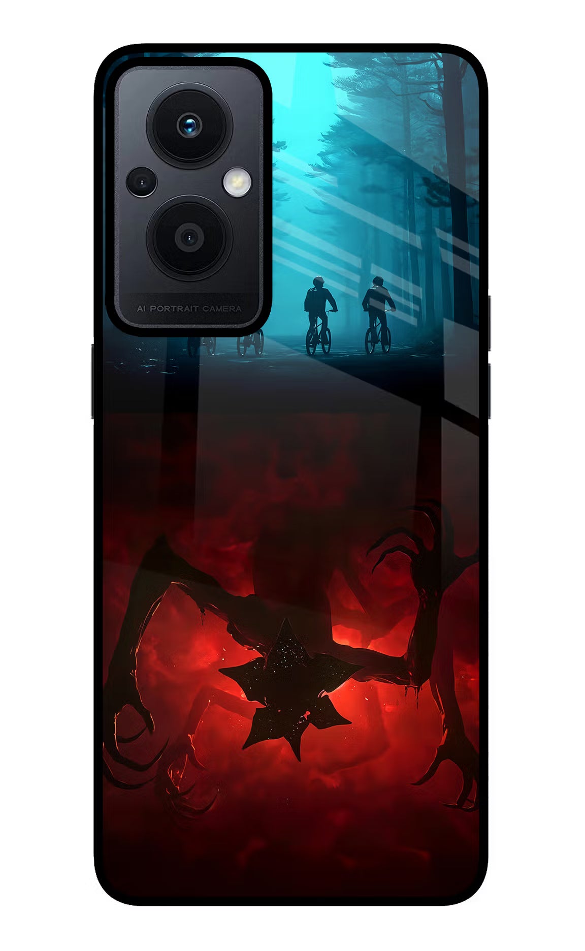 Ordinary Things Downside Up Oppo F21 Pro 5G Glass Case Back Cover by Casekaro