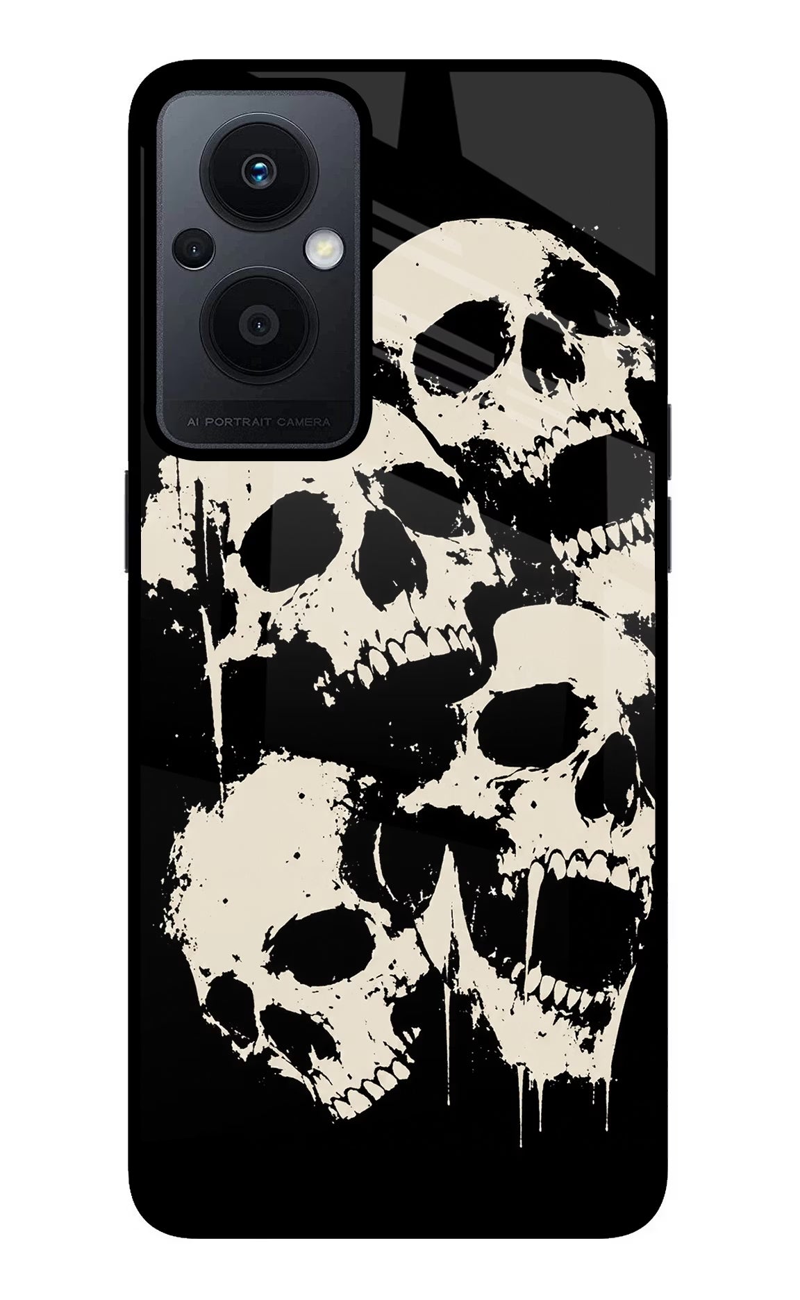 Dead Stack Oppo F21 Pro 5G Glass Case Back Cover by Casekaro