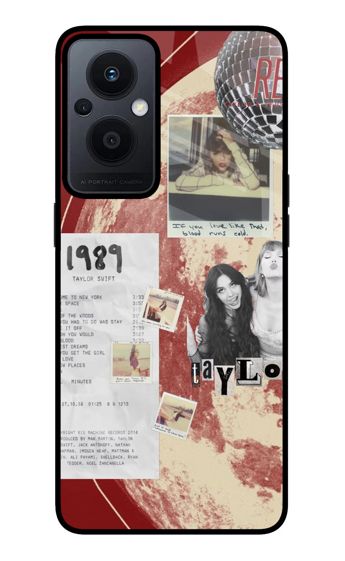 Taylor Swift Oppo F21 Pro 5G Glass Case