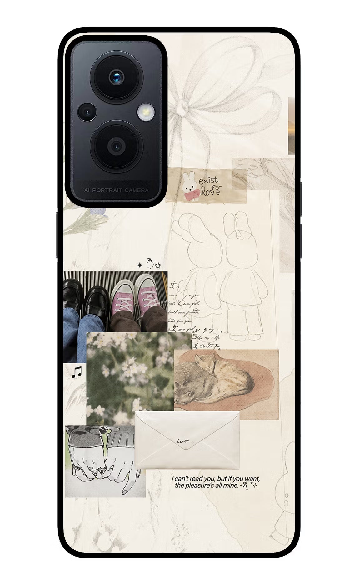Soft Aesthetic Oppo F21 Pro 5G Glass Case
