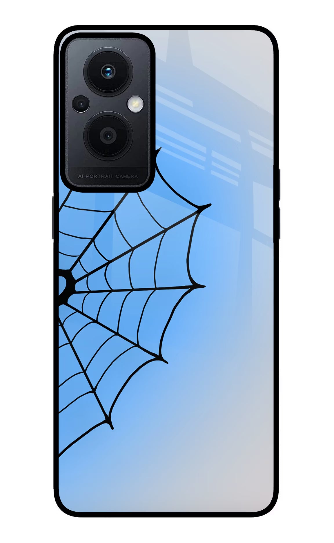 Blue Web Oppo F21 Pro 5G Glass Case