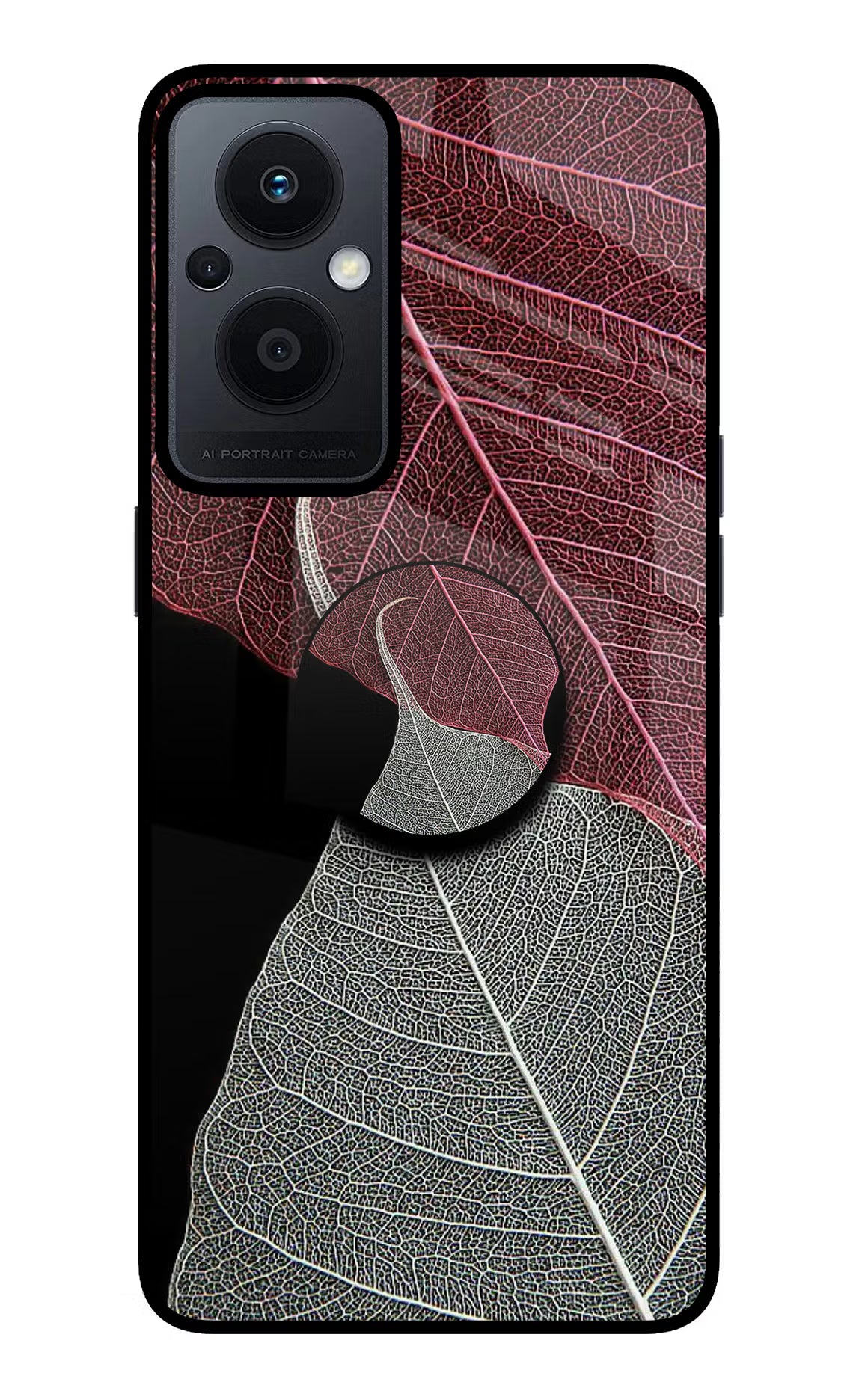 Leaf Pattern Oppo F21 Pro 5G Pop Case by Casekaro