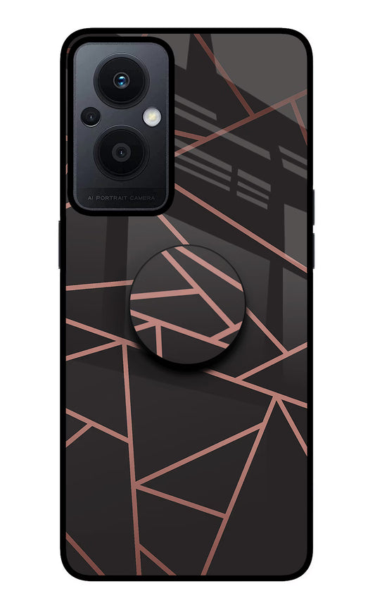 Geometric Pattern Oppo F21 Pro 5G Glass Case
