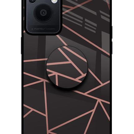 Geometric Pattern Oppo F21 Pro 5G Pop Case by Casekaro