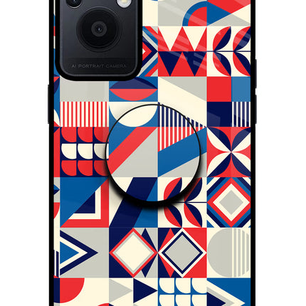 Colorful Pattern Oppo F21 Pro 5G Pop Case by Casekaro