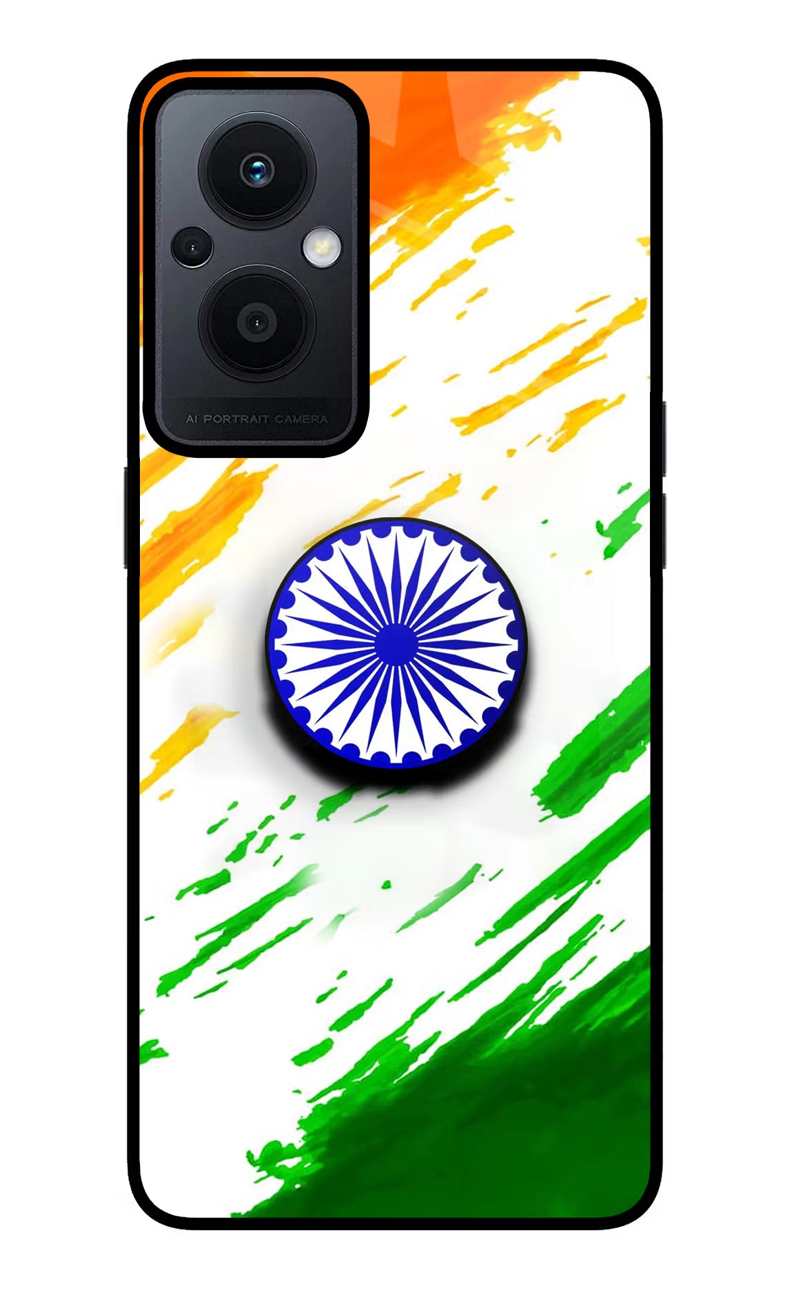 Indian Flag Ashoka Chakra Oppo F21 Pro 5G Pop Case by Casekaro