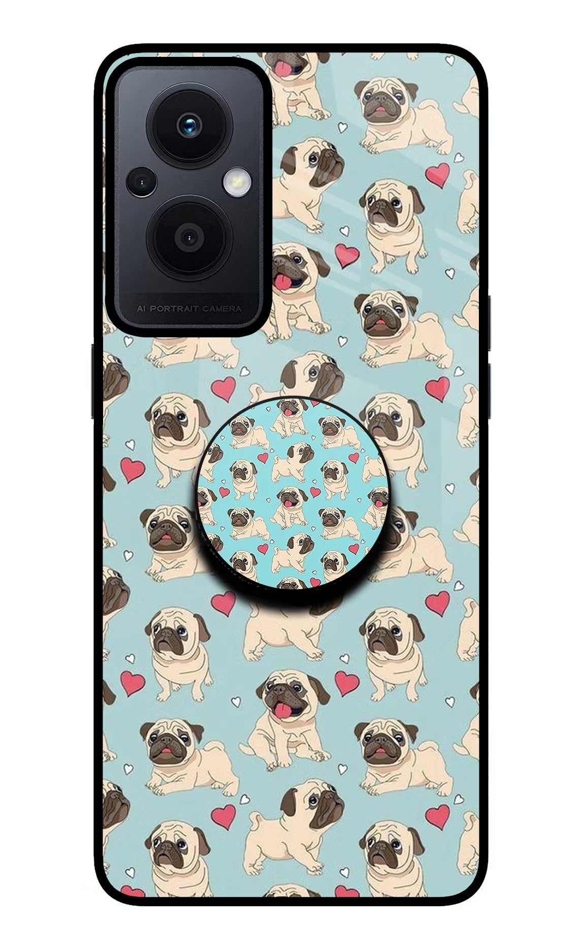 Pug Dog Oppo F21 Pro 5G Pop Case by Casekaro
