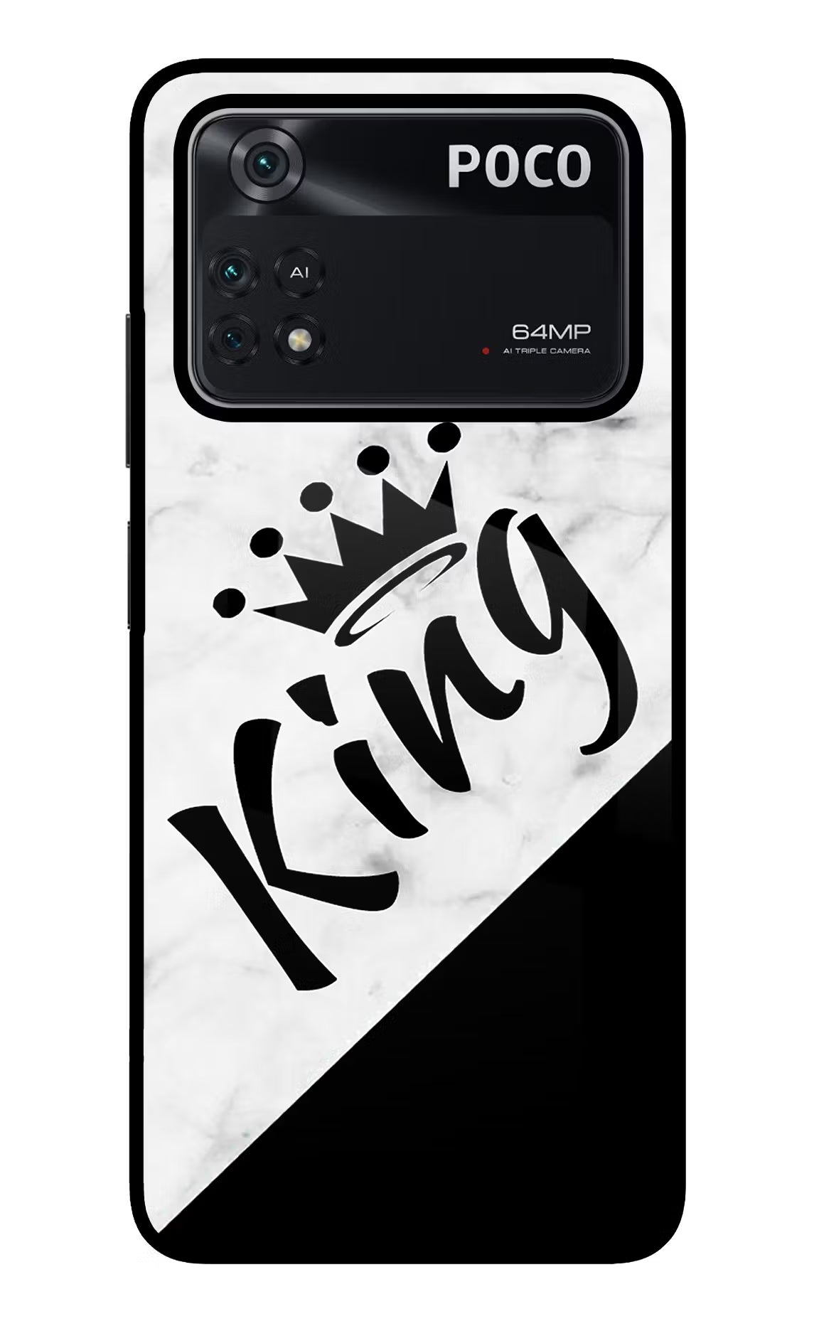 King Poco M4 Pro 4G Glass Case