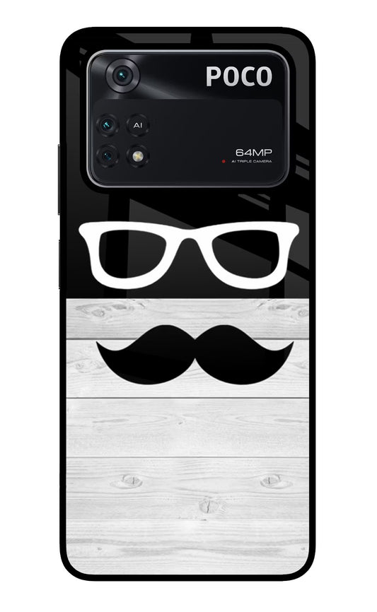 Mustache Poco M4 Pro 4G Glass Case