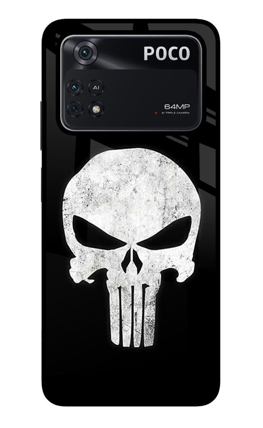 Punisher Skull Poco M4 Pro 4G Glass Case