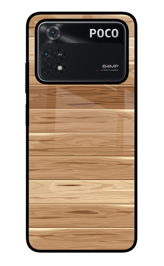 Wooden Vector Poco M4 Pro 4G Glass Case