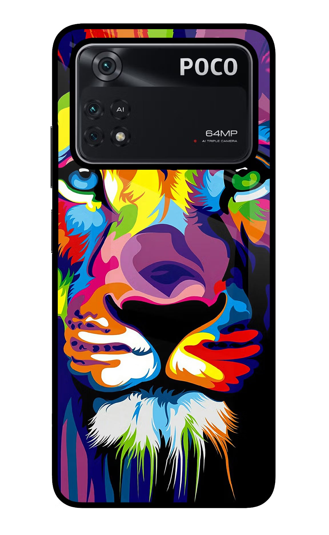 Lion Poco M4 Pro 4G Glass Case