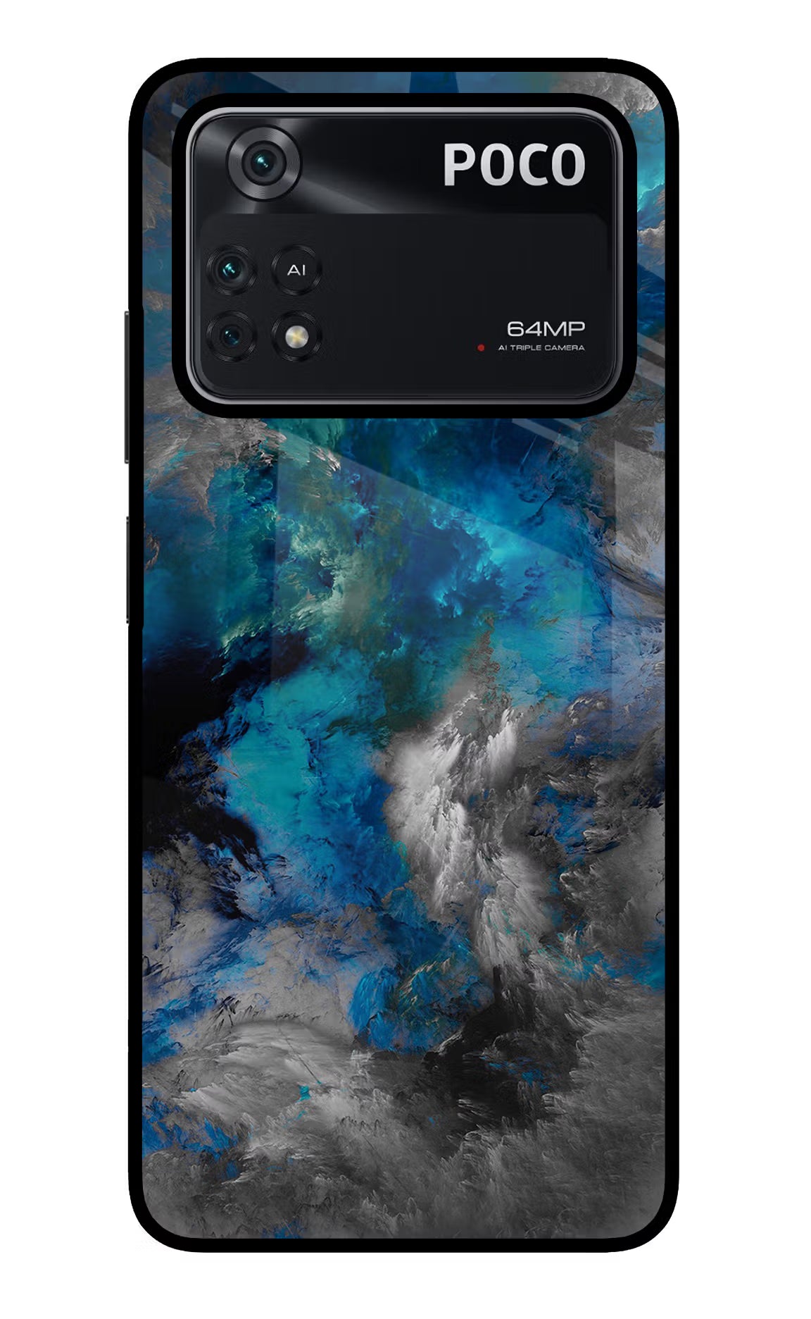 Artwork Poco M4 Pro 4G Glass Case