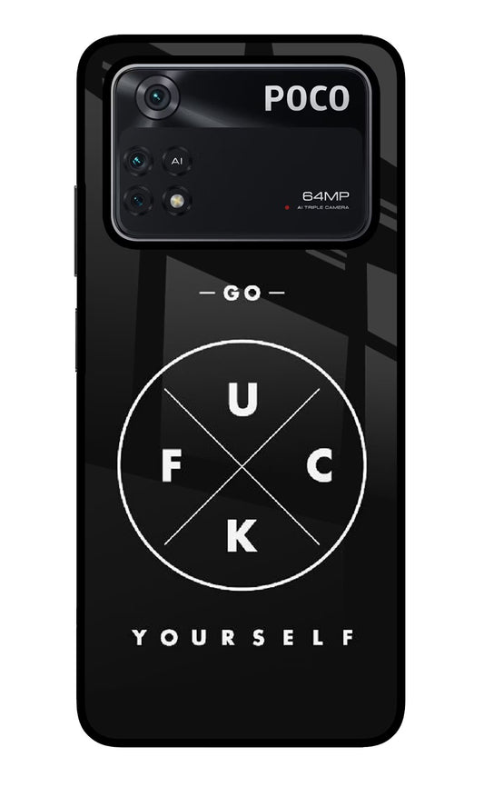 Go Fuck Yourself Poco M4 Pro 4G Glass Case