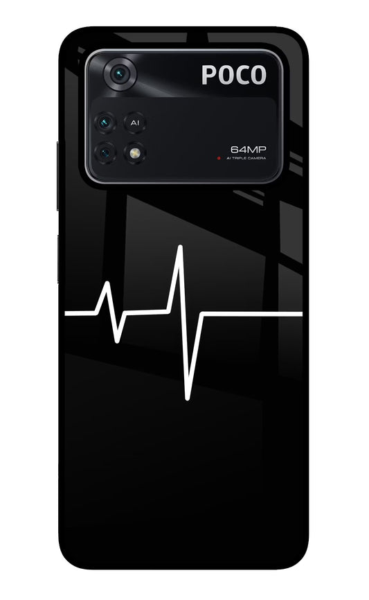 Heart Beats Poco M4 Pro 4G Glass Case