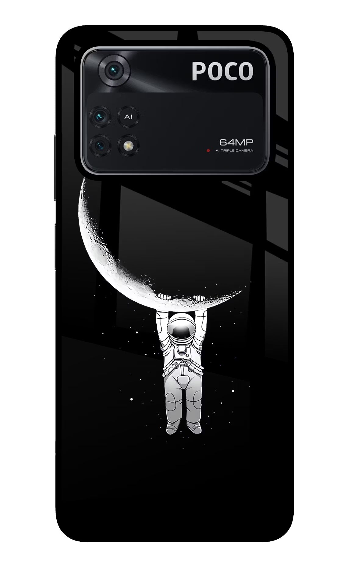 Moon Space Poco M4 Pro 4G Glass Case