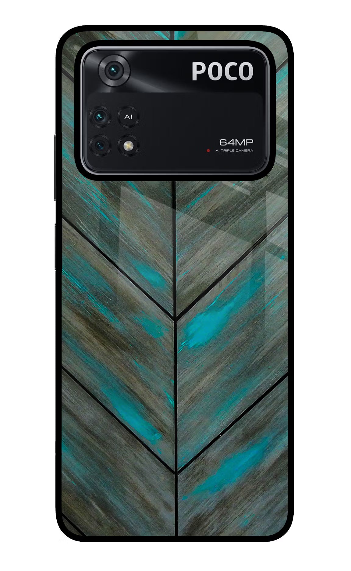 Pattern Poco M4 Pro 4G Glass Case