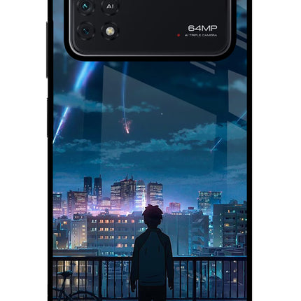 Anime Poco M4 Pro 4G Glass Case