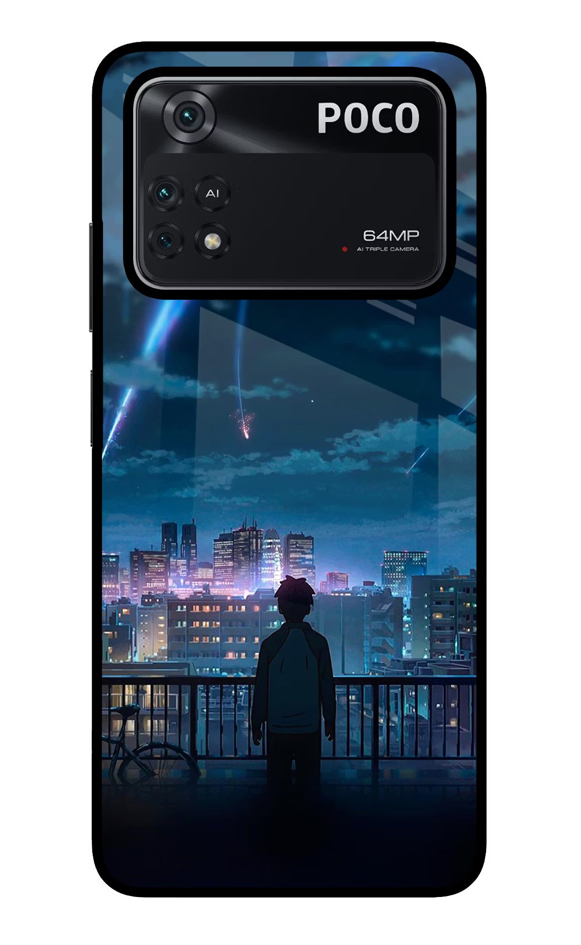 Anime Poco M4 Pro 4G Glass Case
