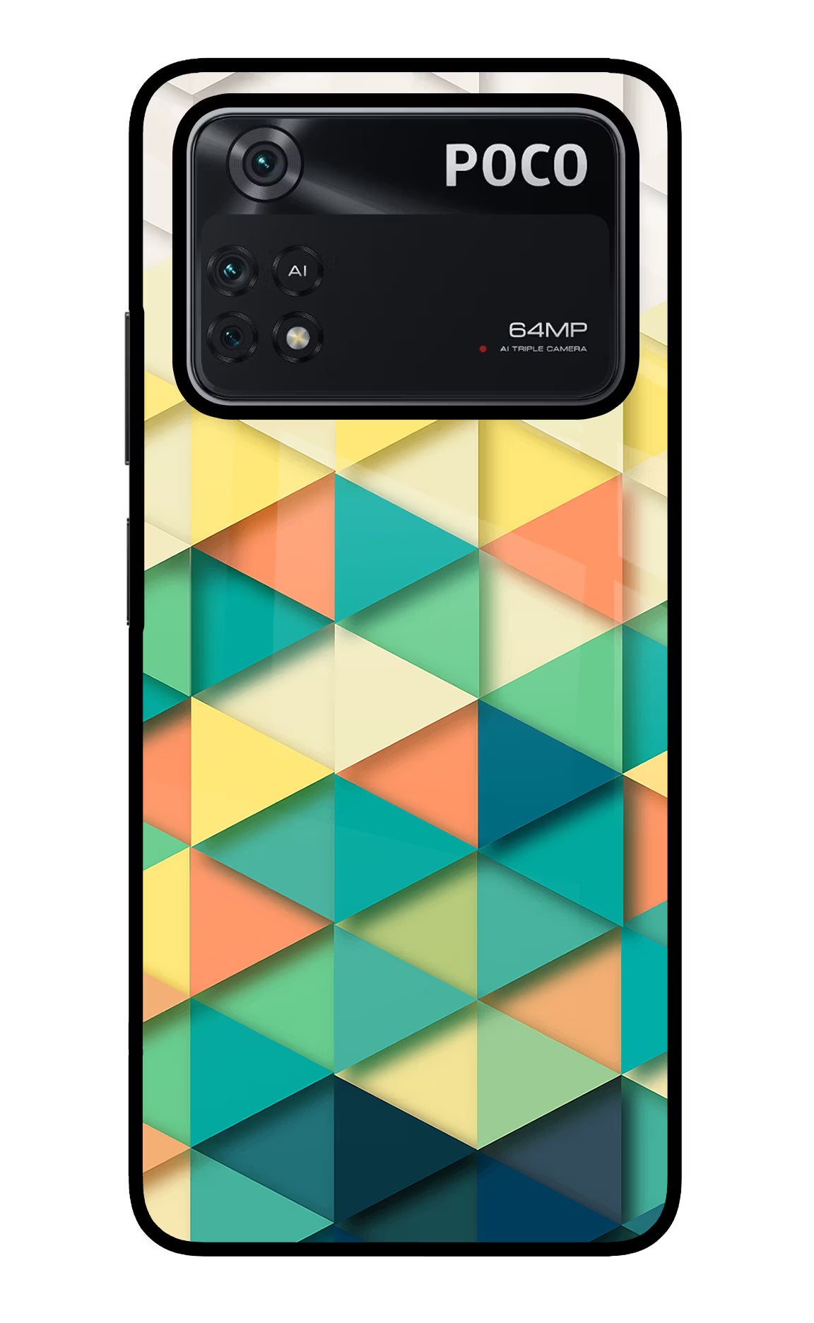 Abstract Poco M4 Pro 4G Glass Case