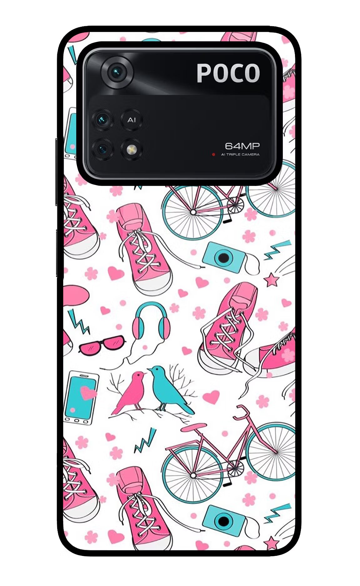 Artwork Poco M4 Pro 4G Glass Case