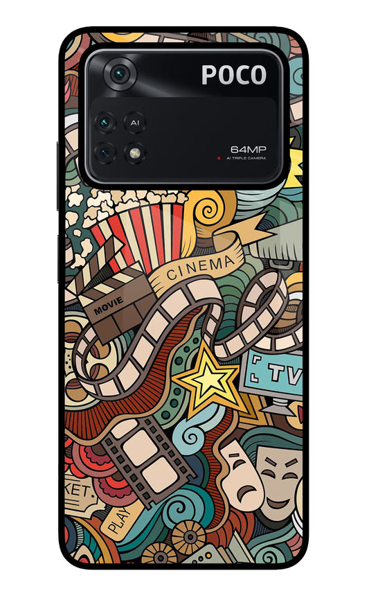 Cinema Abstract Poco M4 Pro 4G Glass Case