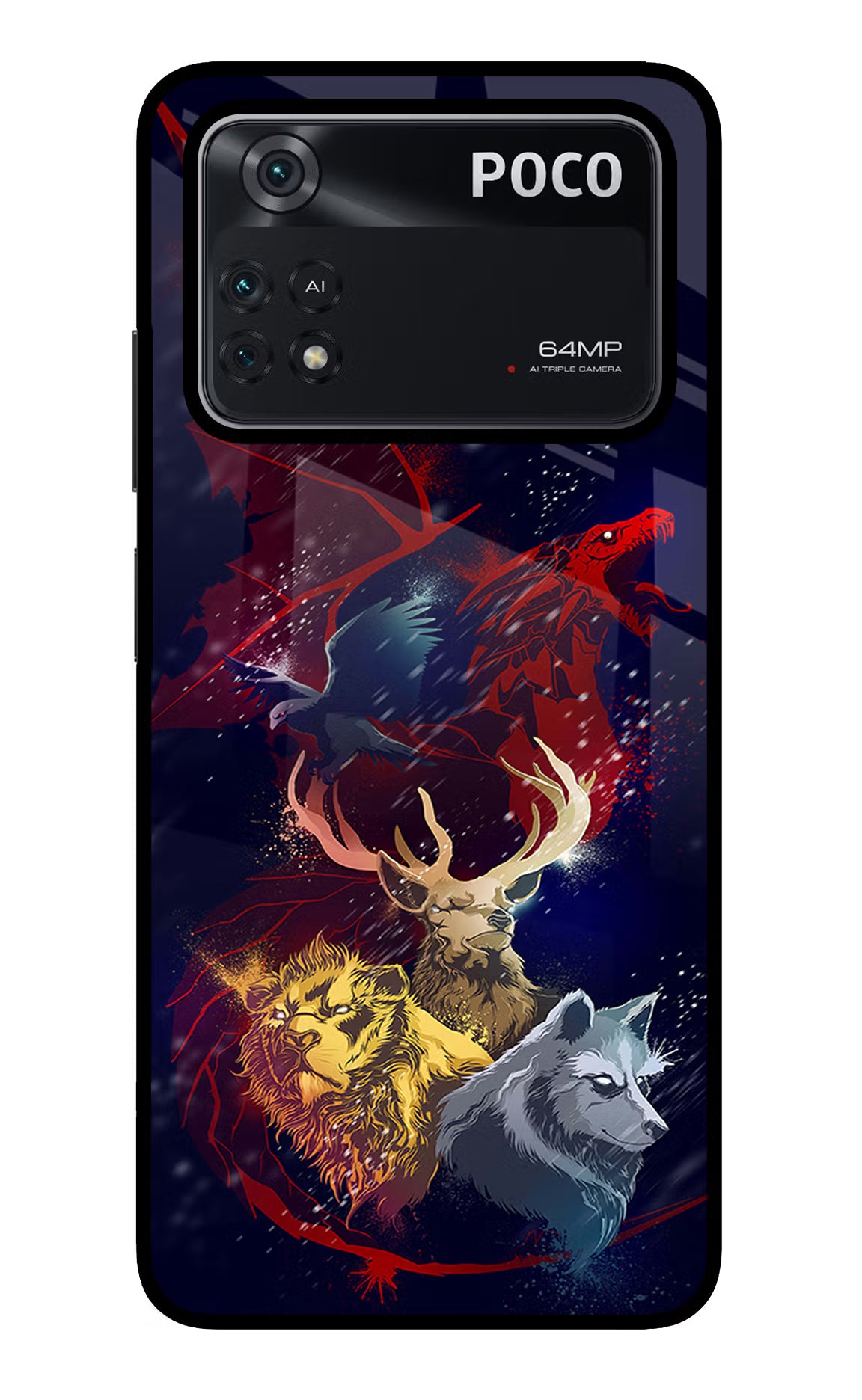 Game Of Thrones Poco M4 Pro 4G Glass Case