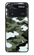 Camouflage Poco M4 Pro 4G Glass Case