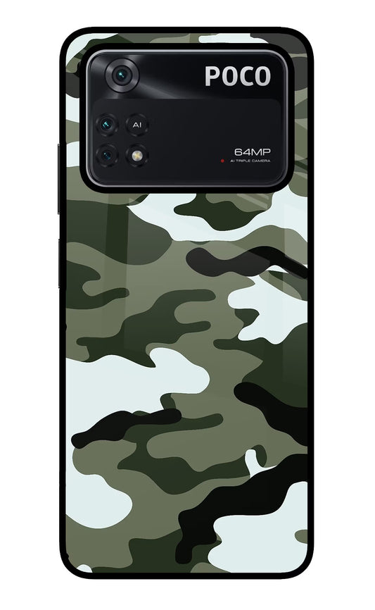 Camouflage Poco M4 Pro 4G Glass Case