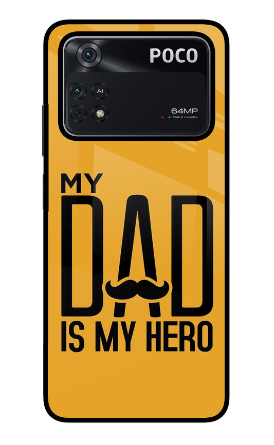 My Dad Is My Hero Poco M4 Pro 4G Glass Case