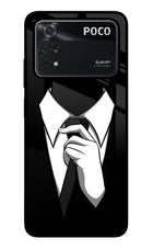 Black Tie Poco M4 Pro 4G Glass Case