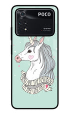Unicorn Wallpaper Poco M4 Pro 4G Glass Case