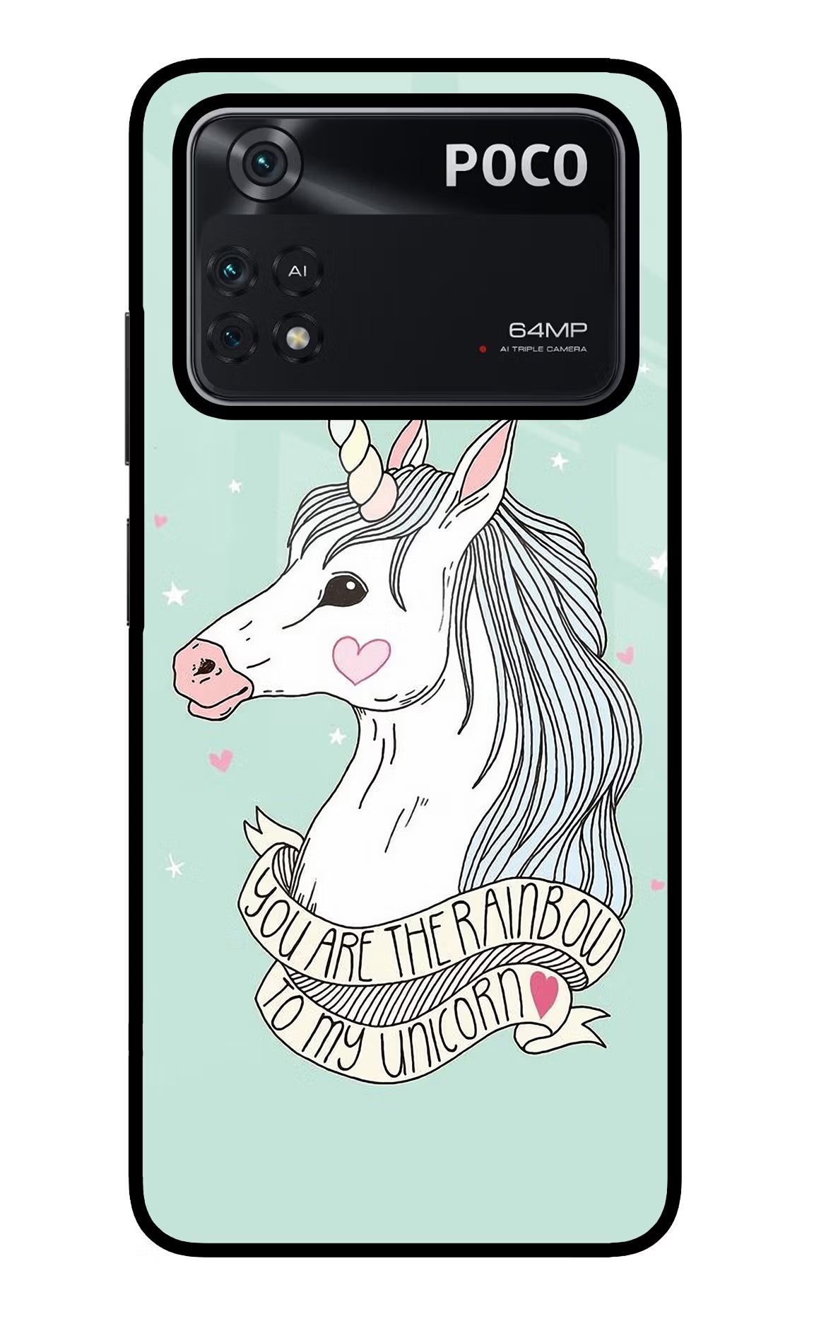Unicorn Wallpaper Poco M4 Pro 4G Glass Case