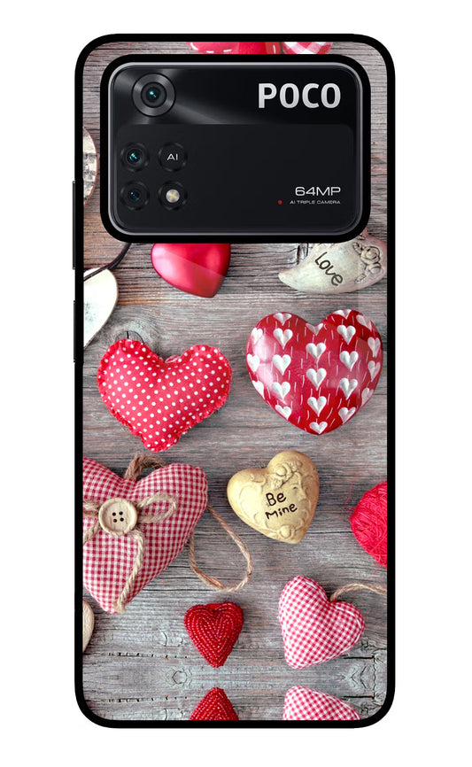 Love Wallpaper Poco M4 Pro 4G Glass Case