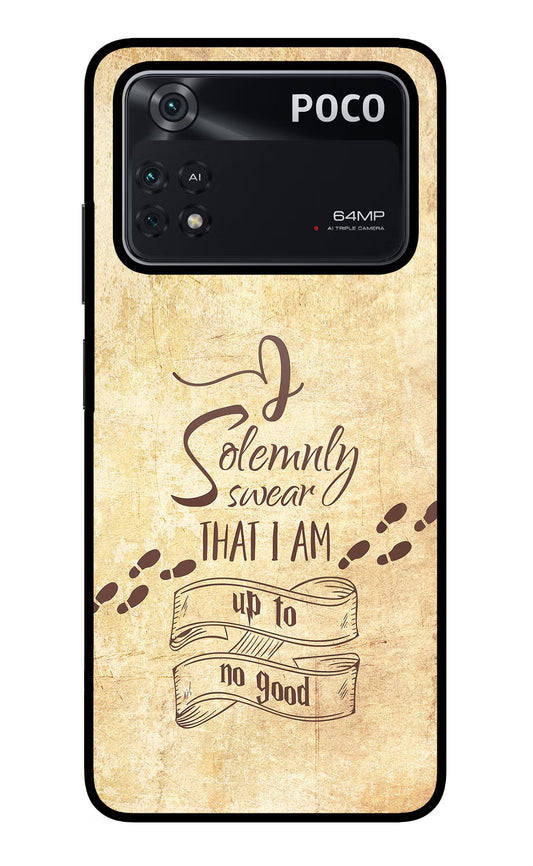 I Solemnly swear that i up to no good Poco M4 Pro 4G Glass Case