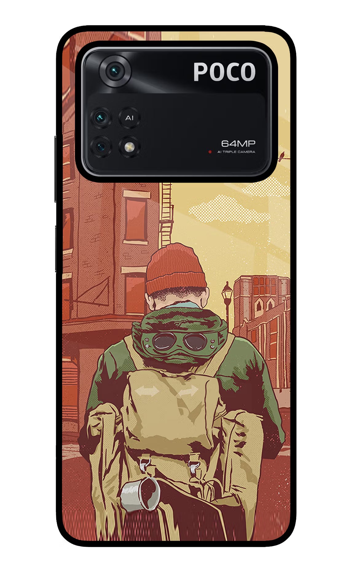 Adventurous Poco M4 Pro 4G Glass Case