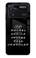 FRIENDS Character Poco M4 Pro 4G Glass Case