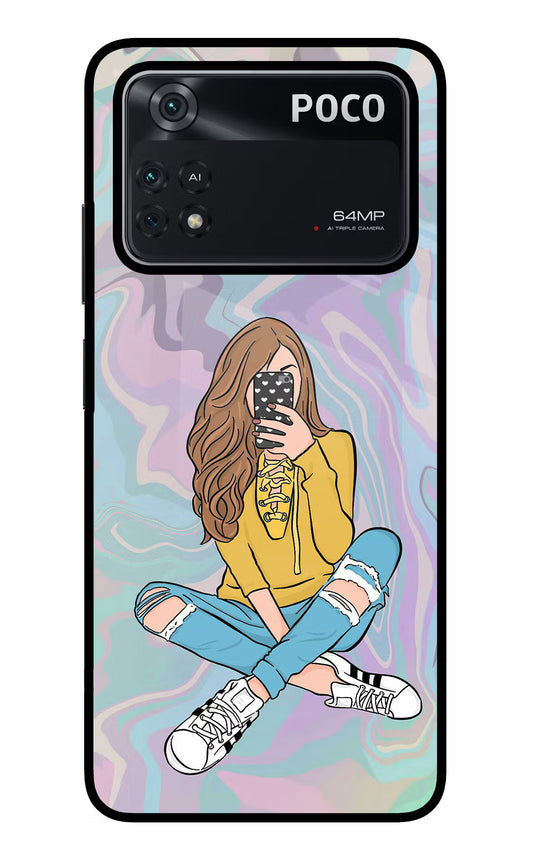 Selfie Girl Poco M4 Pro 4G Glass Case