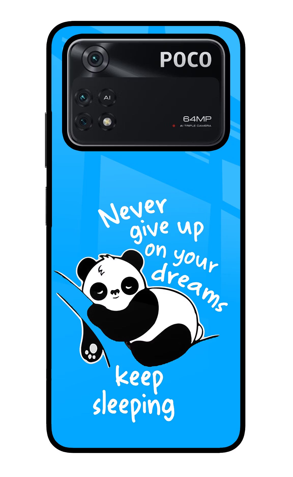 Keep Sleeping Poco M4 Pro 4G Glass Case