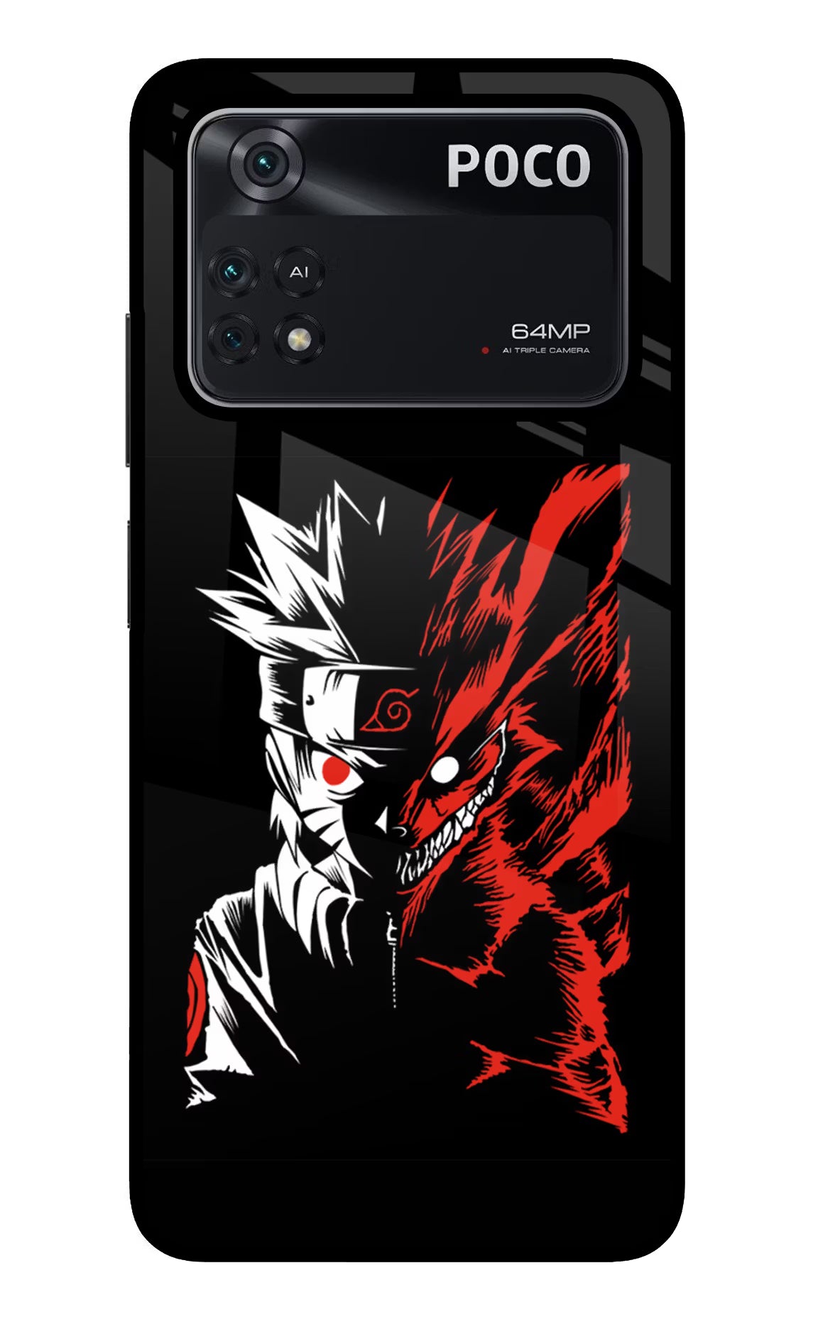 Naruto Two Face Poco M4 Pro 4G Glass Case