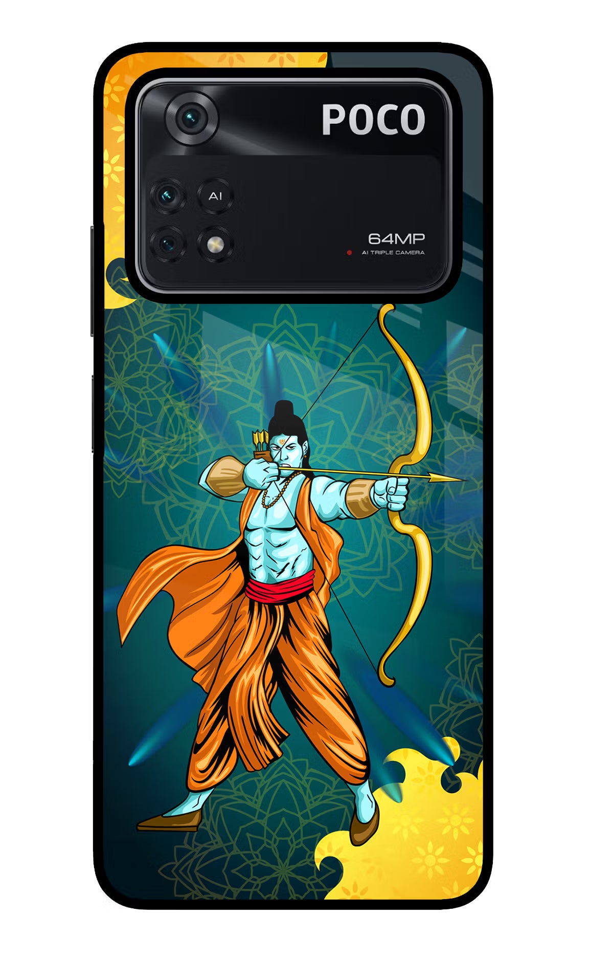 Lord Ram - 6 Poco M4 Pro 4G Glass Case