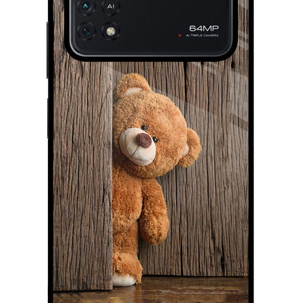 Teddy Wooden Poco M4 Pro 4G Glass Case