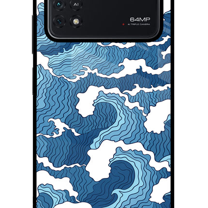 Blue Waves Poco M4 Pro 4G Glass Case