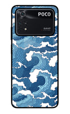 Blue Waves Poco M4 Pro 4G Glass Case
