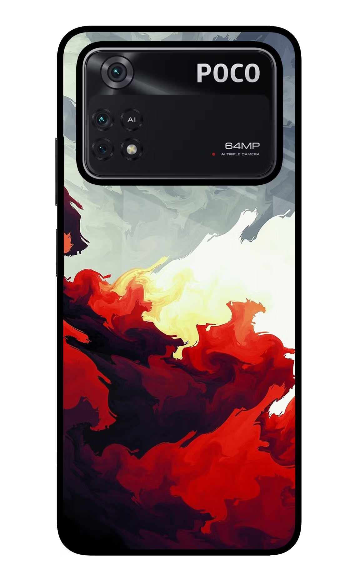 Fire Cloud Poco M4 Pro 4G Glass Case