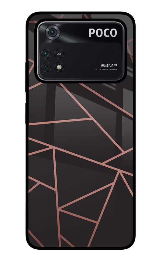 Geometric Pattern Poco M4 Pro 4G Glass Case