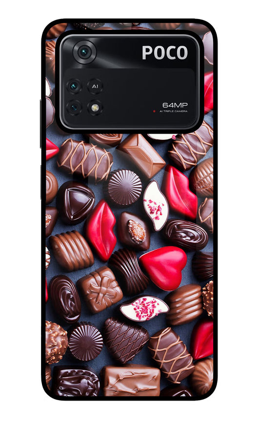 Chocolates Poco M4 Pro 4G Glass Case