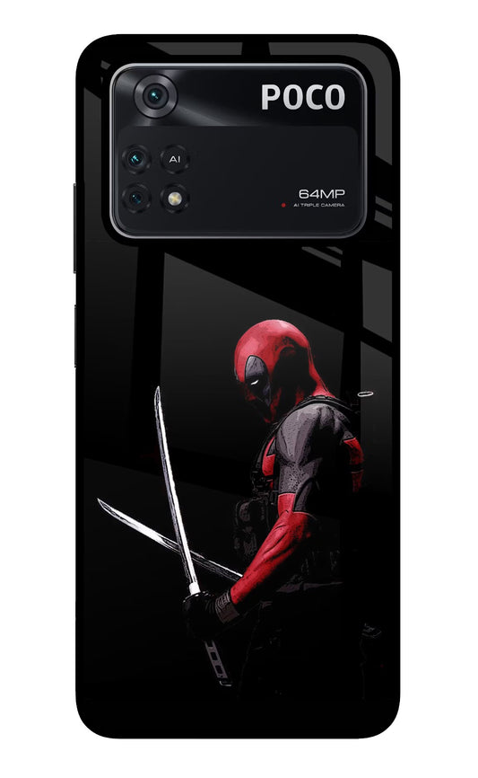 Deadpool Poco M4 Pro 4G Glass Case