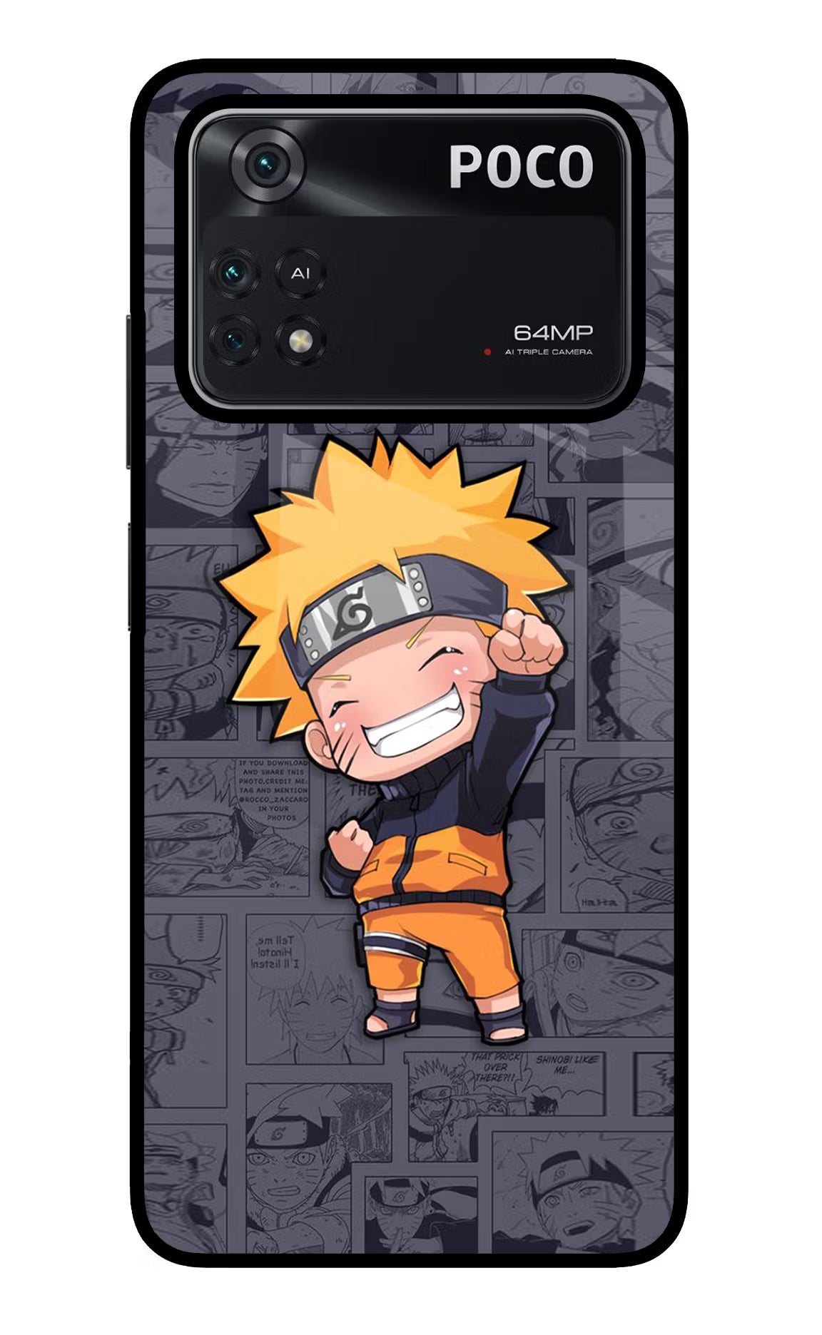 Chota Naruto Poco M4 Pro 4G Glass Case
